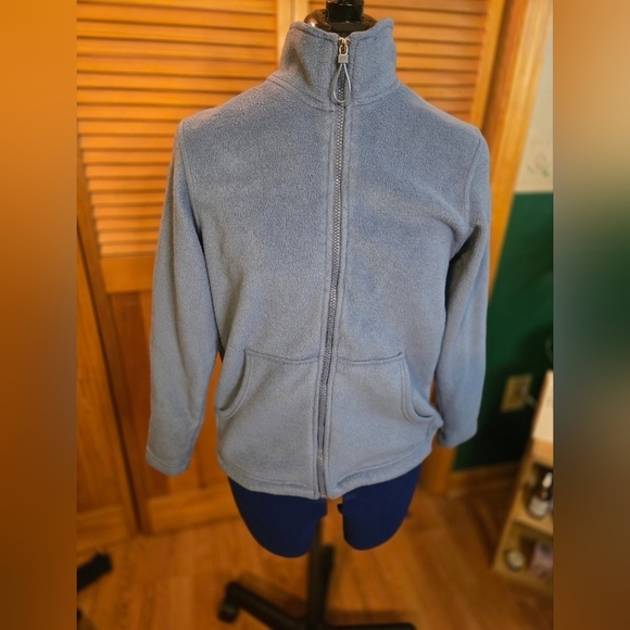 Pappagallo Jackets & Blazers - Pappagallo Blue Fleece  with Full-Length Zipper Womens Jacket